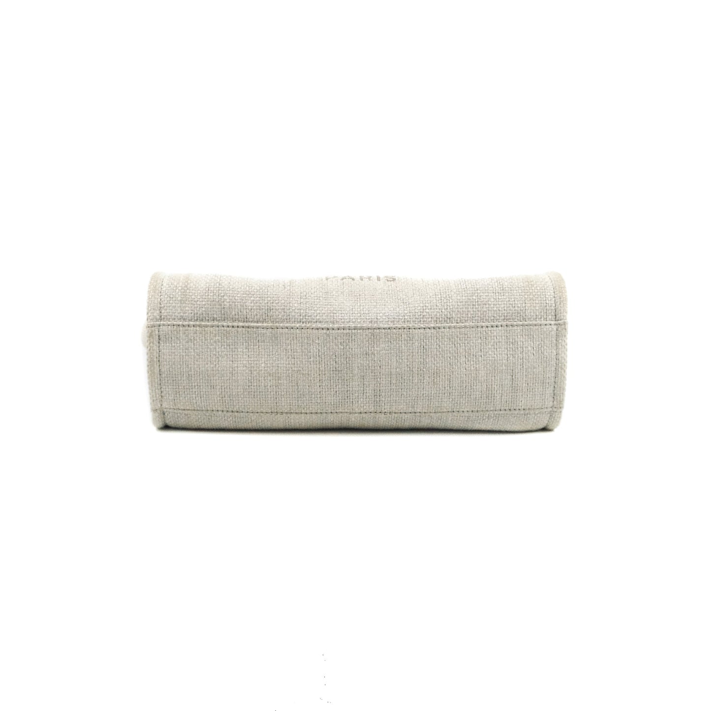 Chanel Medium Deauville Tote Light Grey Canvas
