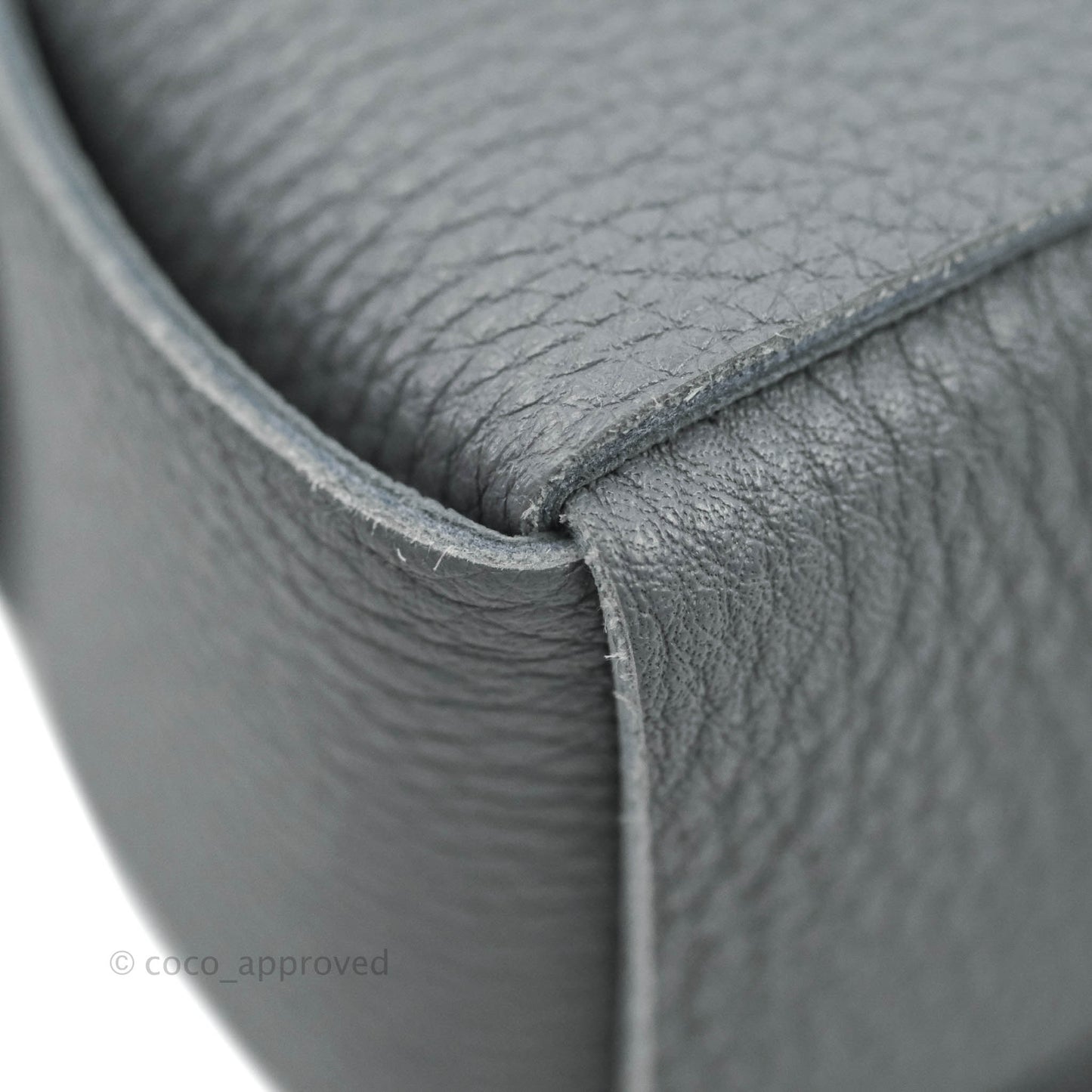 Bottega Veneta Cassette Shoulder Bag Intreccio Thunder Grey Grained Calfskin Gold Hardware