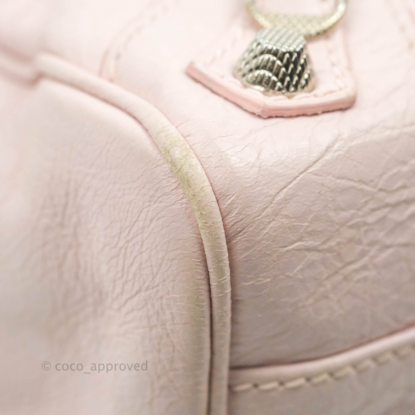 Balenciaga Velo Bag Pale Pink Silver Hardware