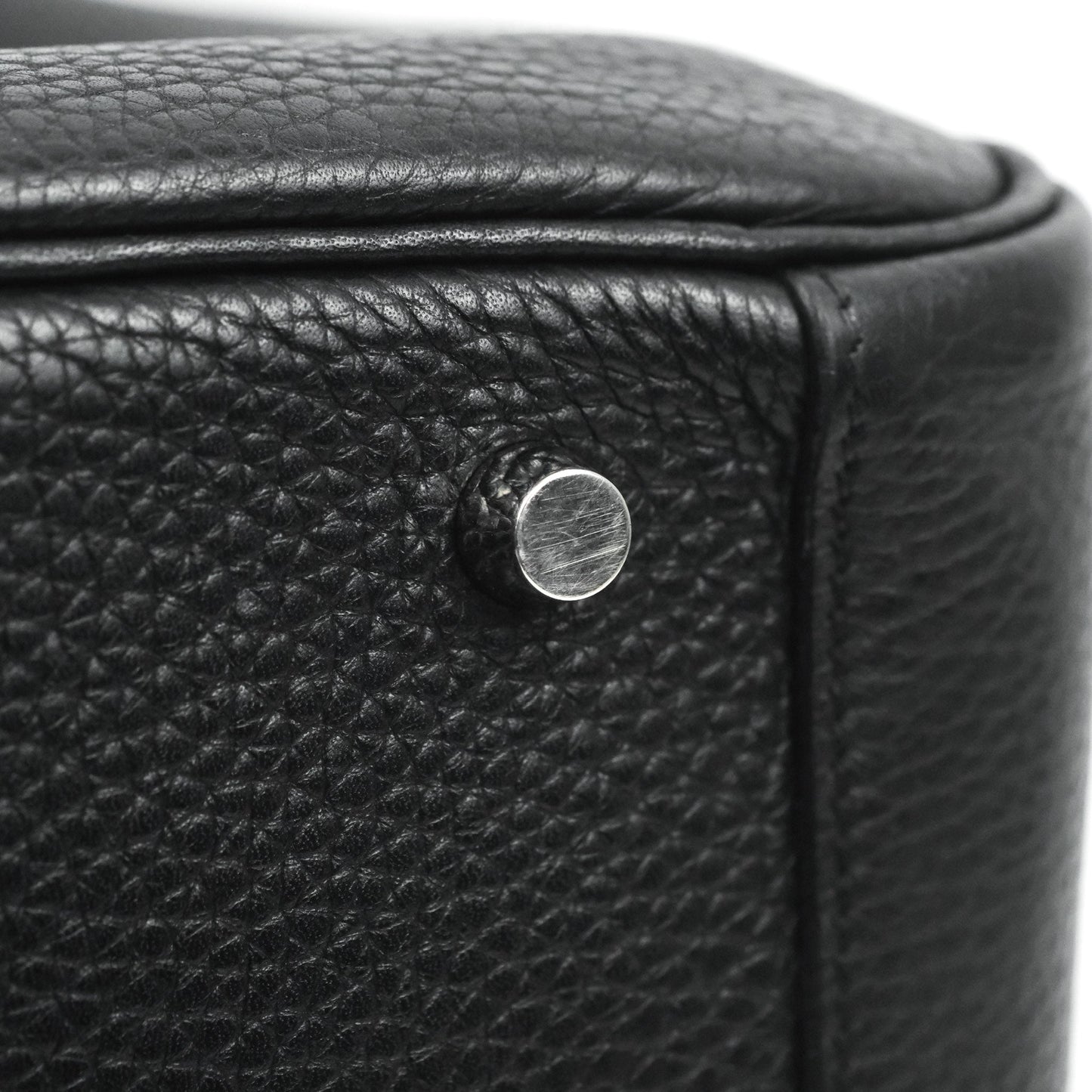 Hermès Lindy 30 Black Clemence Palladium Hardware
