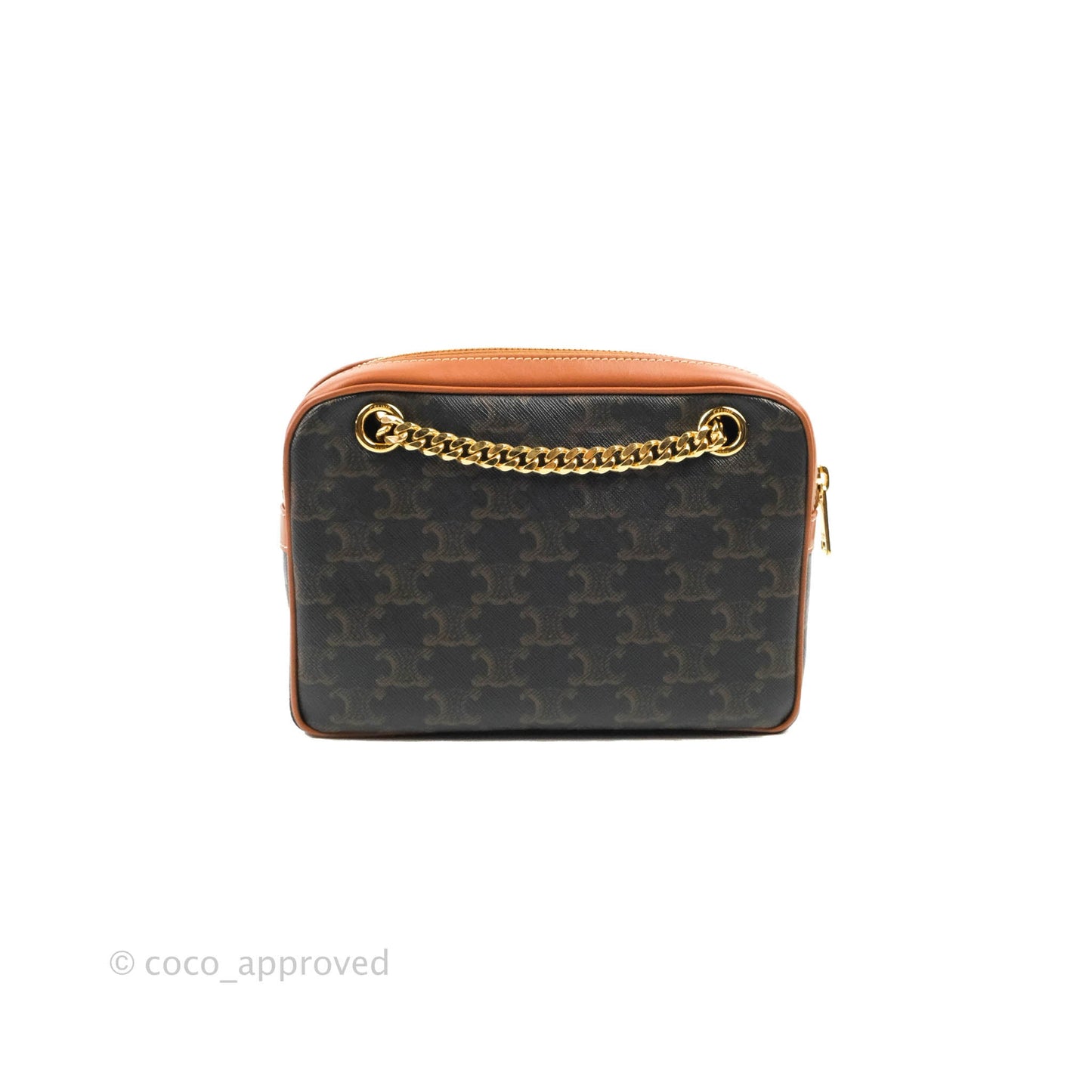 Celine Small Patapans in Triomphe Canvas Tan