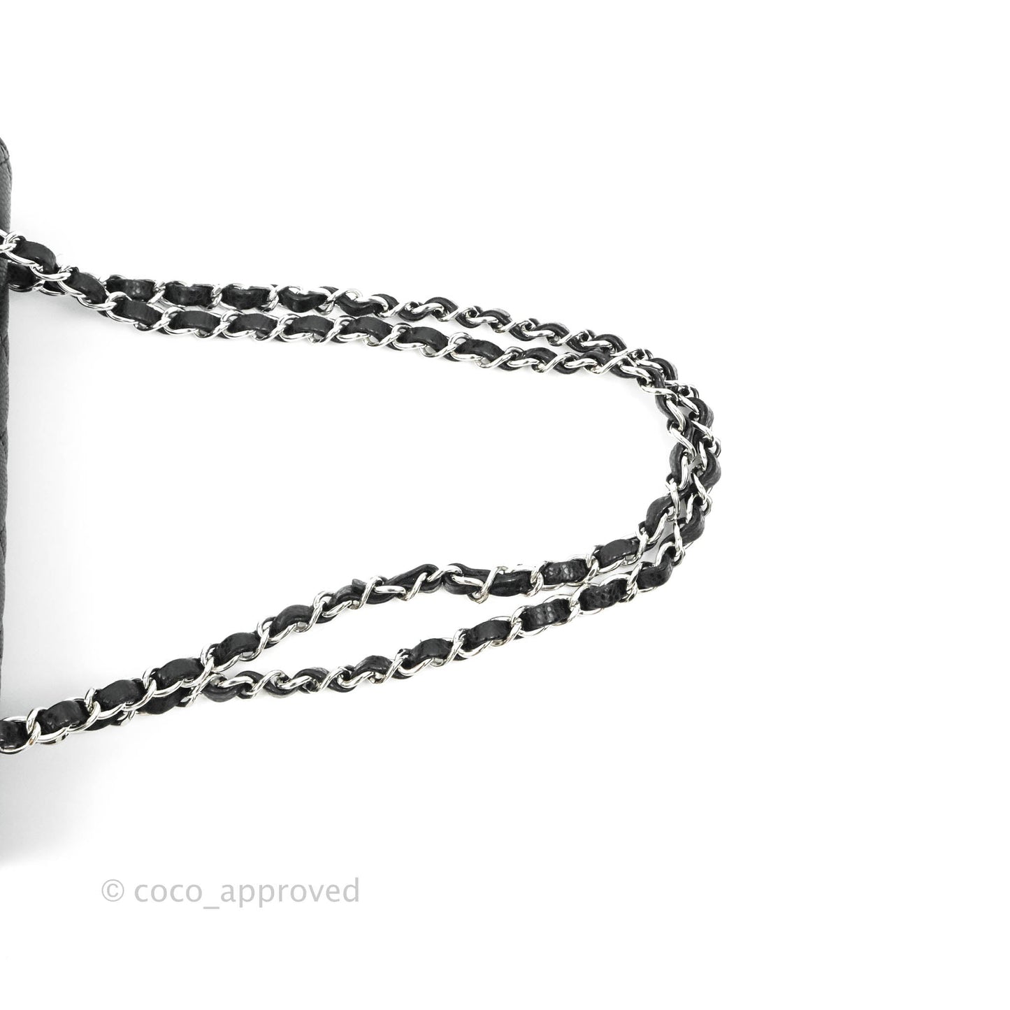Chanel Small Classic Quilted Flap Black Caviar Silver Hardware