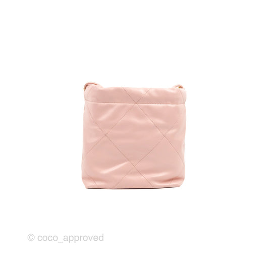 Chanel 22 Mini Bag Pink Shiny Crumpled Calfskin