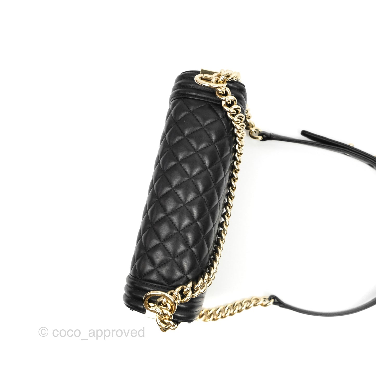 Chanel Quilted Medium Boy Black Gold Hardware