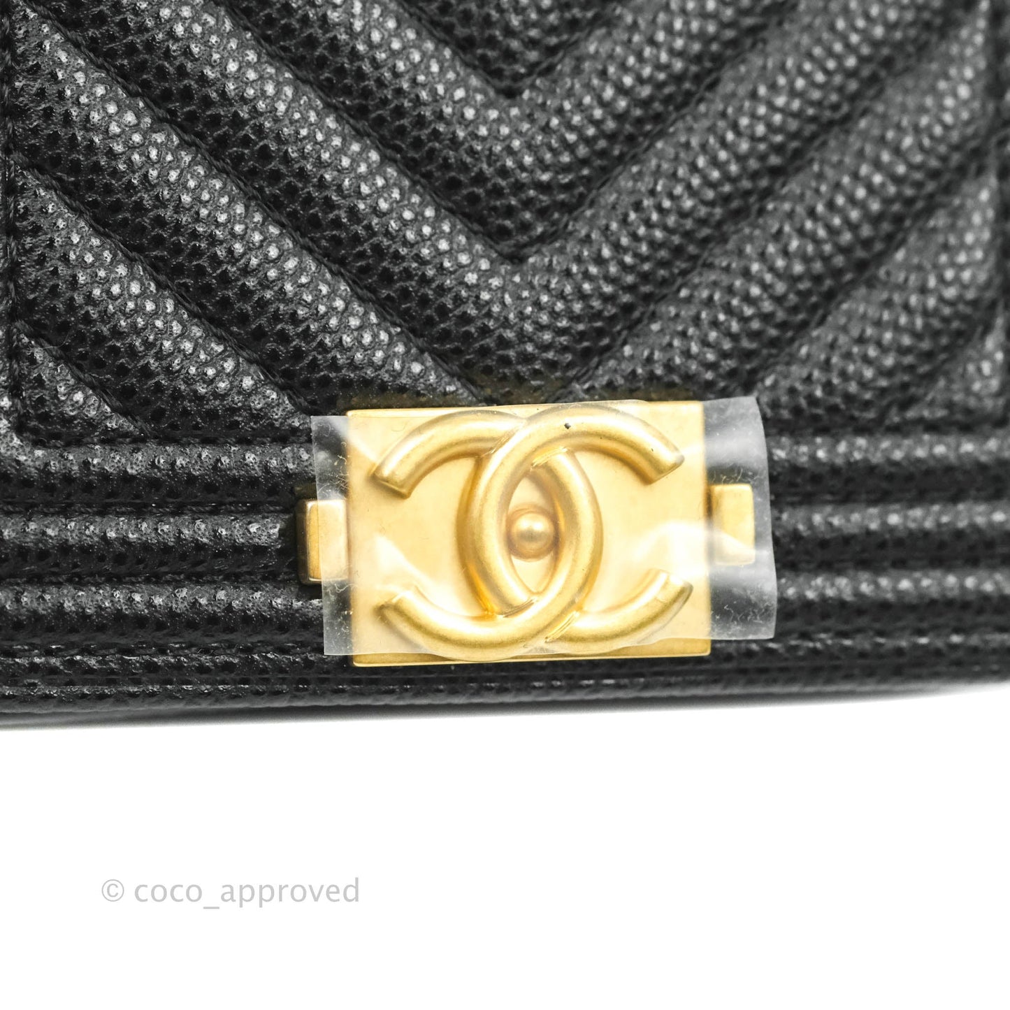 Chanel Quilted Belt Boy Bag Black Caviar Chevron Flap Waist
