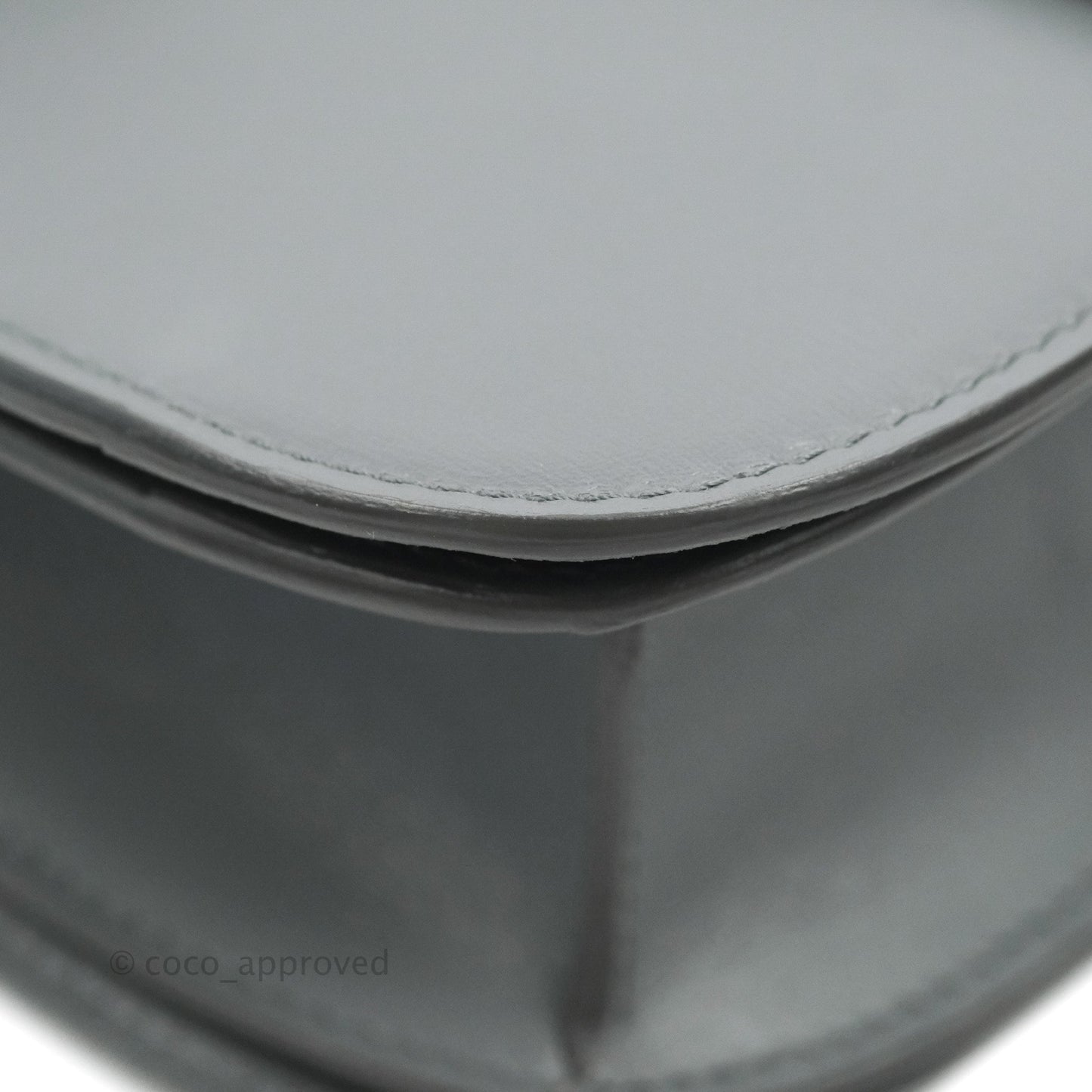 Celine Medium Classic Box Flap Grey Calfskin