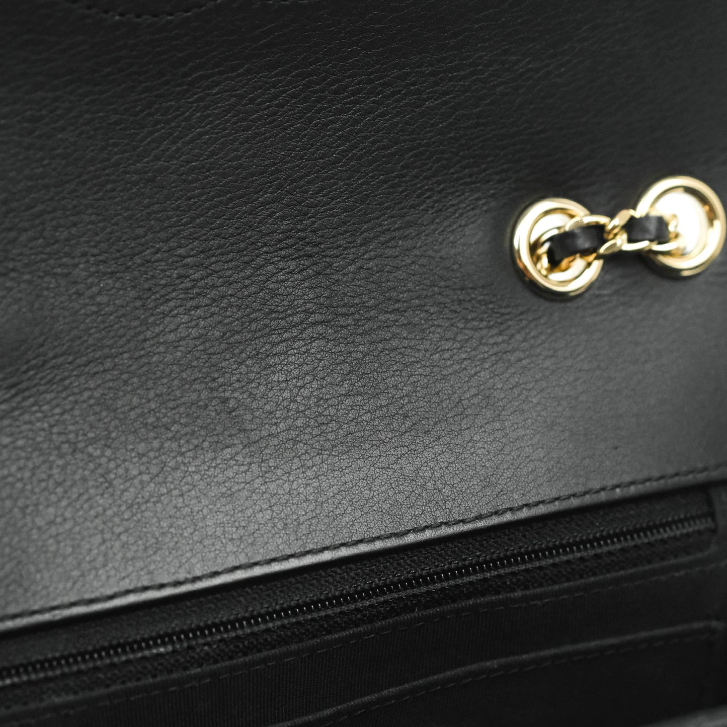 Chanel Small Statement Chevron Flap Bag Black Gold Hardware