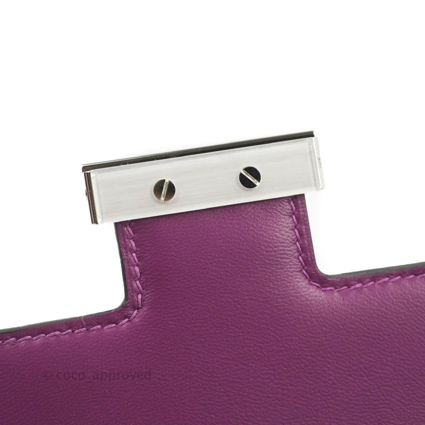Hermès Constance 24 Anemone Evercolor Palladium Hardware
