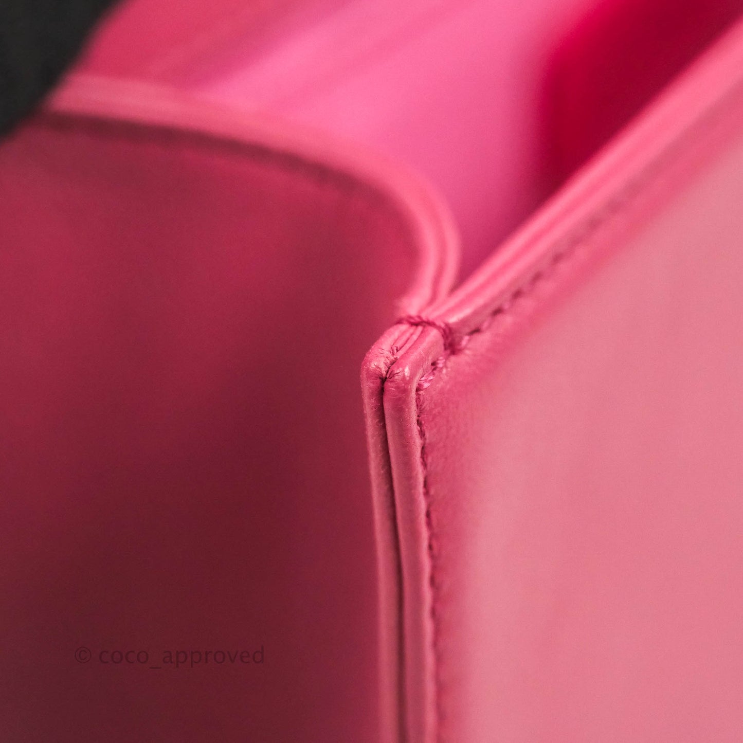 Chanel Quilted Medium Boy Dark Pink Calfskin Silver Hardware