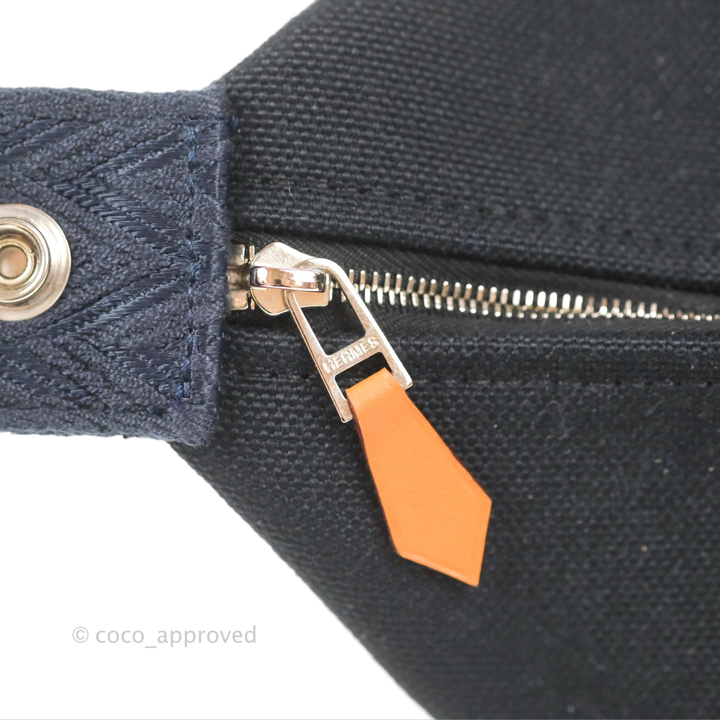 Hermès Large Bride-A-Brac Navy Canvas