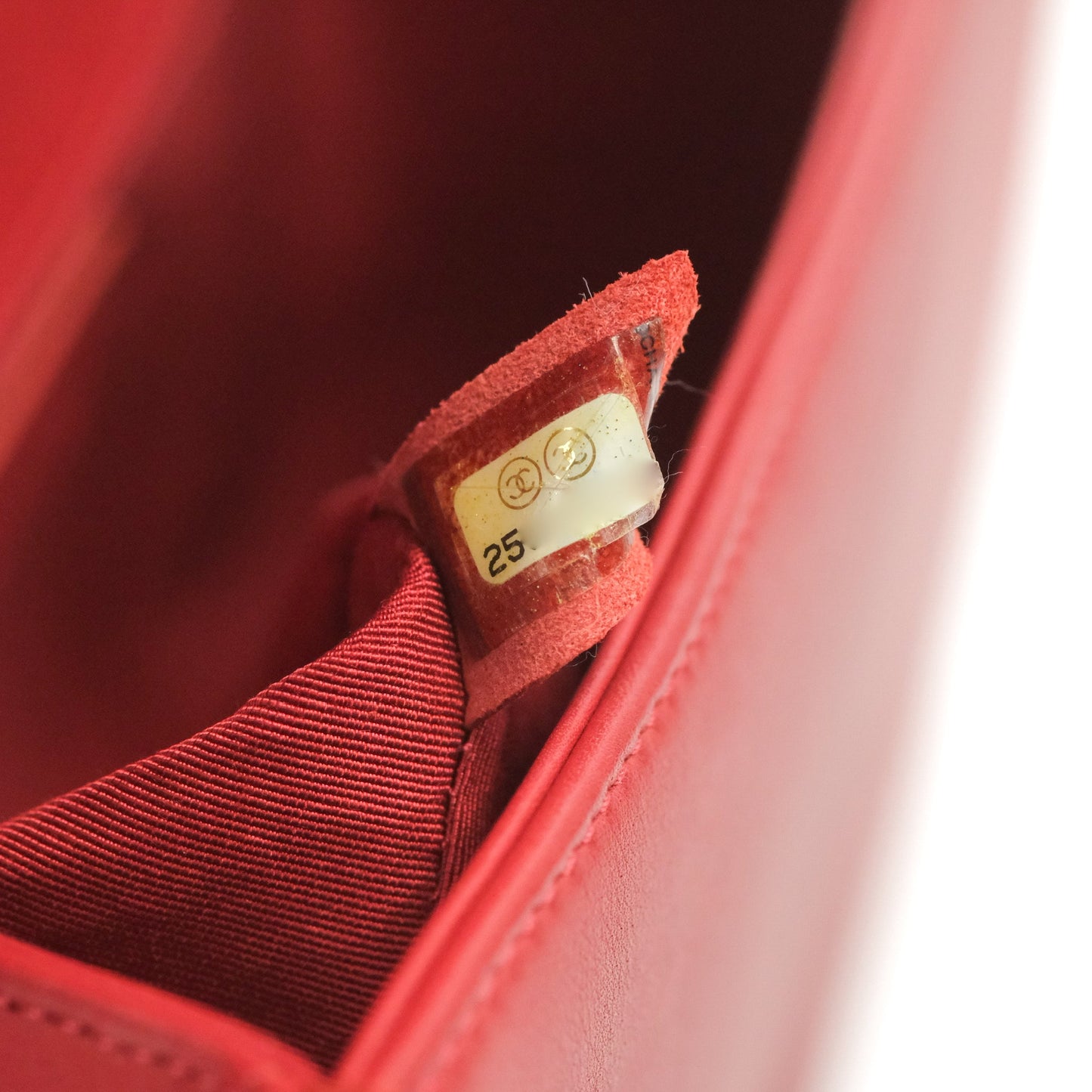 Chanel Medium Boy Chevron Red Calfskin Ruthenium Hardware