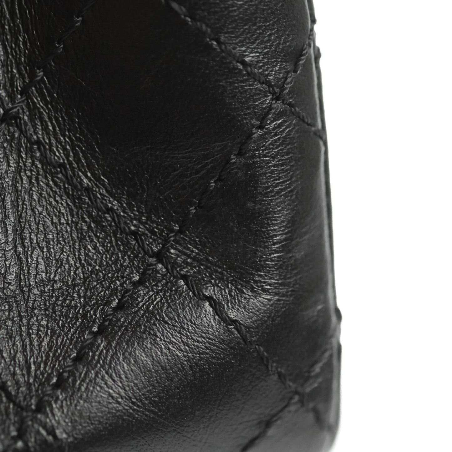 Chanel Mini Reissue 224 So Black Aged Calfskin Black Hardware