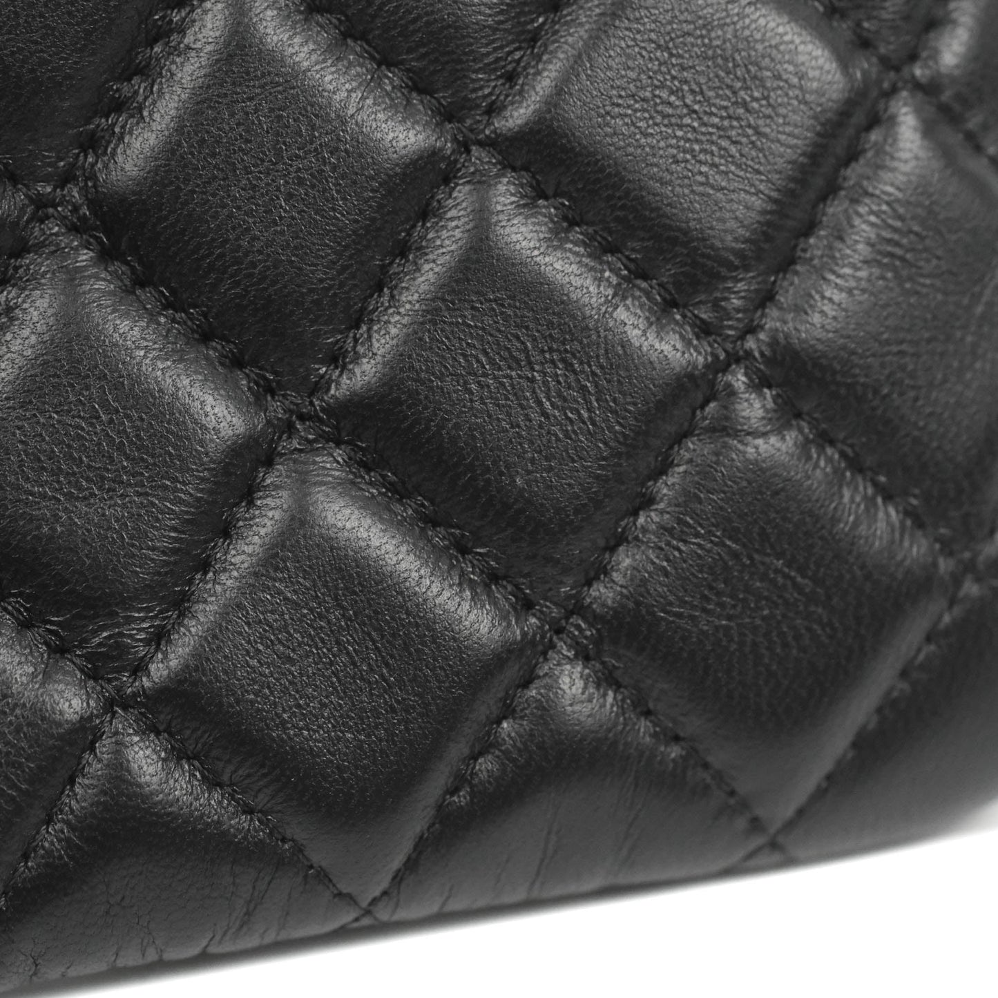 Chanel Quilted Mini O Case Black Lambskin Gold Hardware