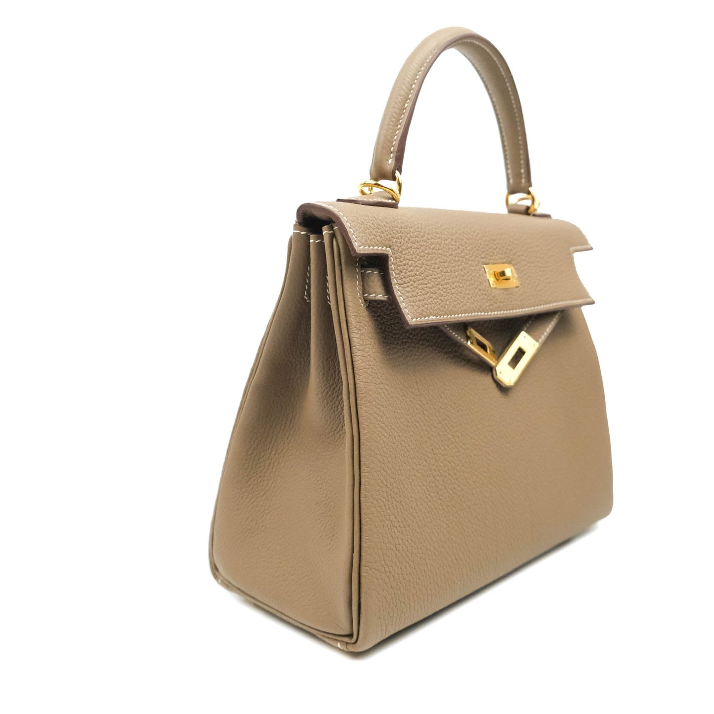 [DM to purchase] Hermès Retourne Kelly 25 Etoupe 18 Veau Togo Gold Hardware
