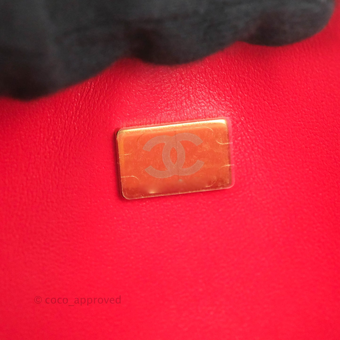Chanel Small Classic Quilted Flap Red Caviar Gold Hardware