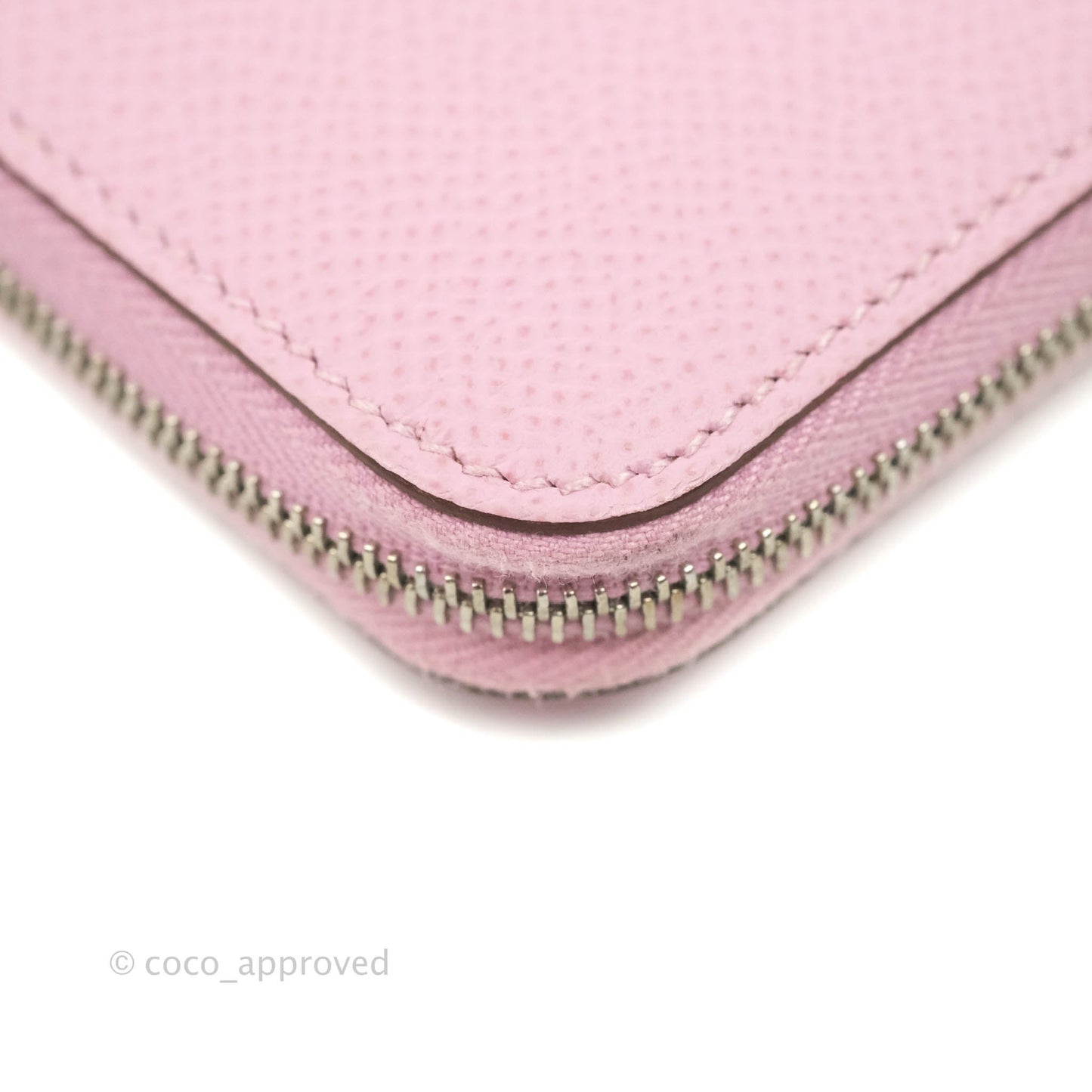 Hermès Silk In Compact Wallet Pink Epsom