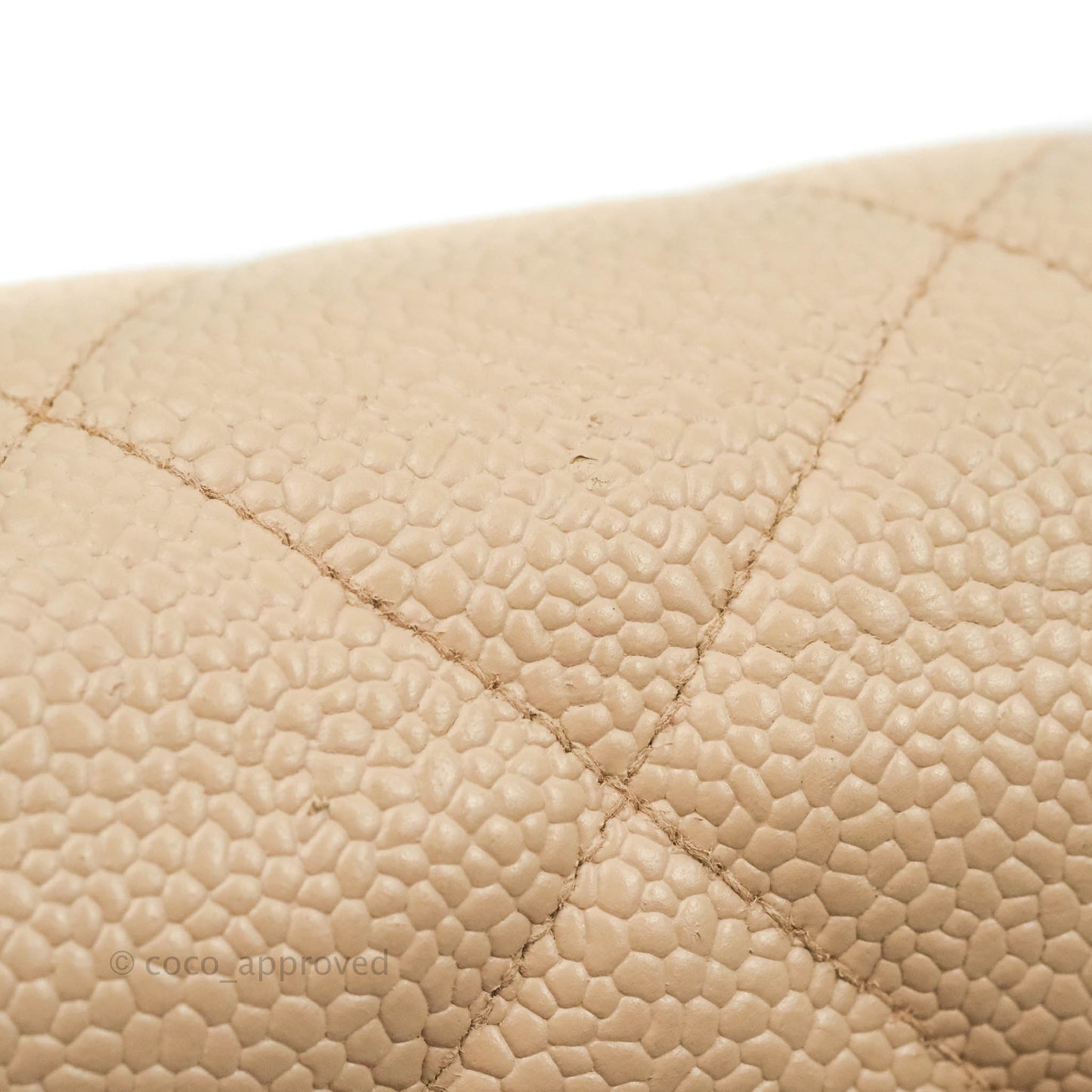 Chanel Vintage CC Large Square Shoulder Bag Dusty Pink Caviar 24K Gold Hardware