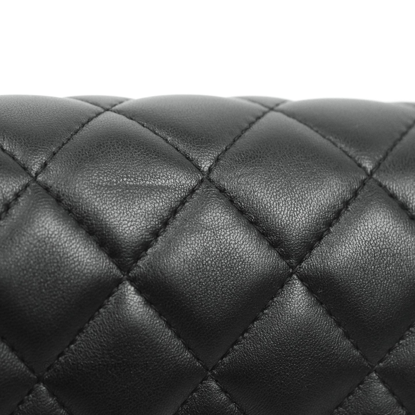 Chanel Quilted Small My Precious Flap Black Lambskin Gold Hardware