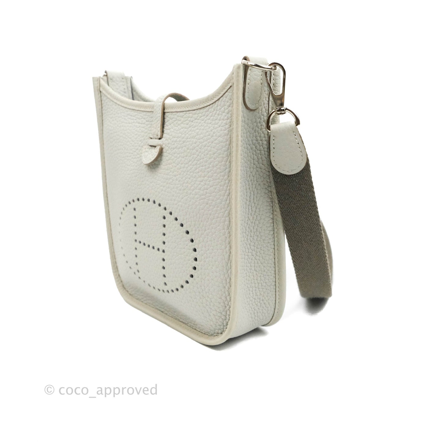 Hermès Mini Evelyne 16 Bleu Pal/ Gris Etain Amazone Palladium Hardware