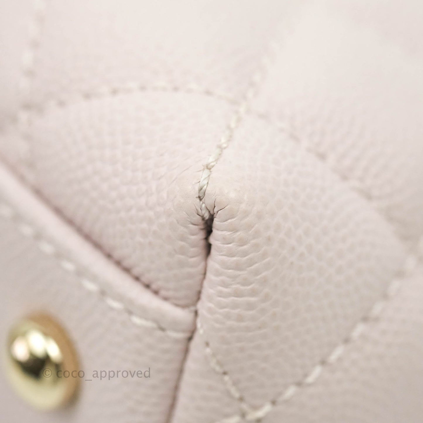 Chanel Small Coco Handle Light Lilac Pink Caviar Gold Hardware