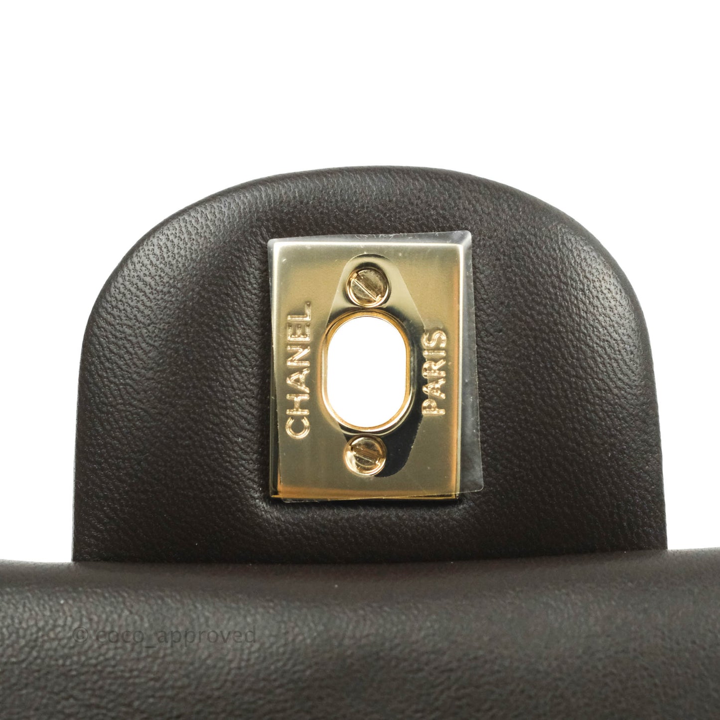 Chanel Quilted Mini Rectangular Chocolate Brown Lambskin Gold Hardware