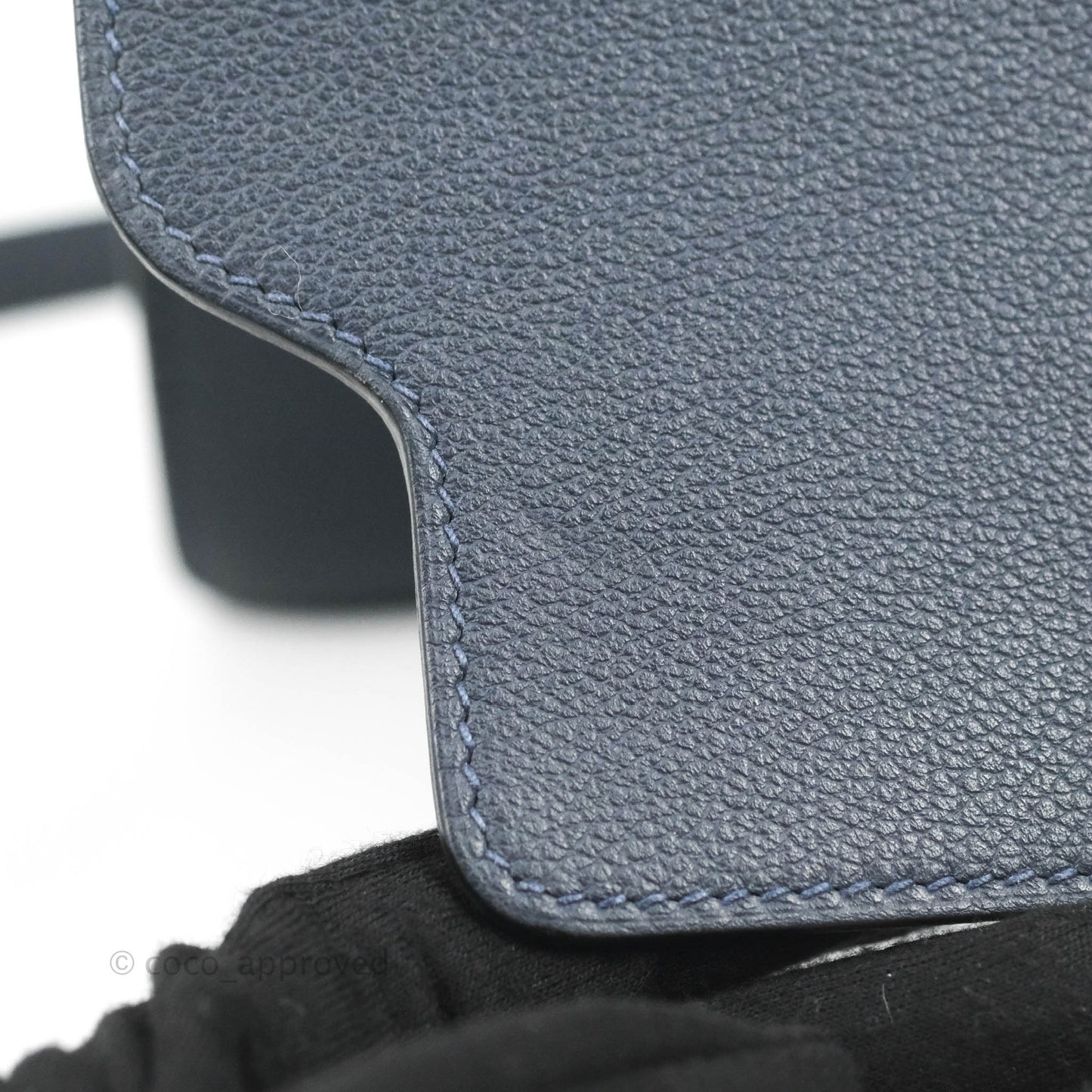 Hermès Roulis Mini 18 Bleu Nuit Evercolor Palladium Hardware