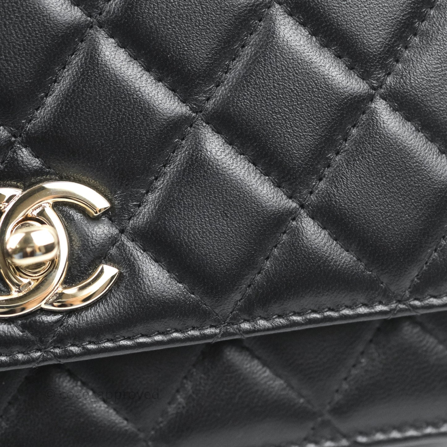 Chanel Trendy CC WOC Black Lambskin Gold Hardware