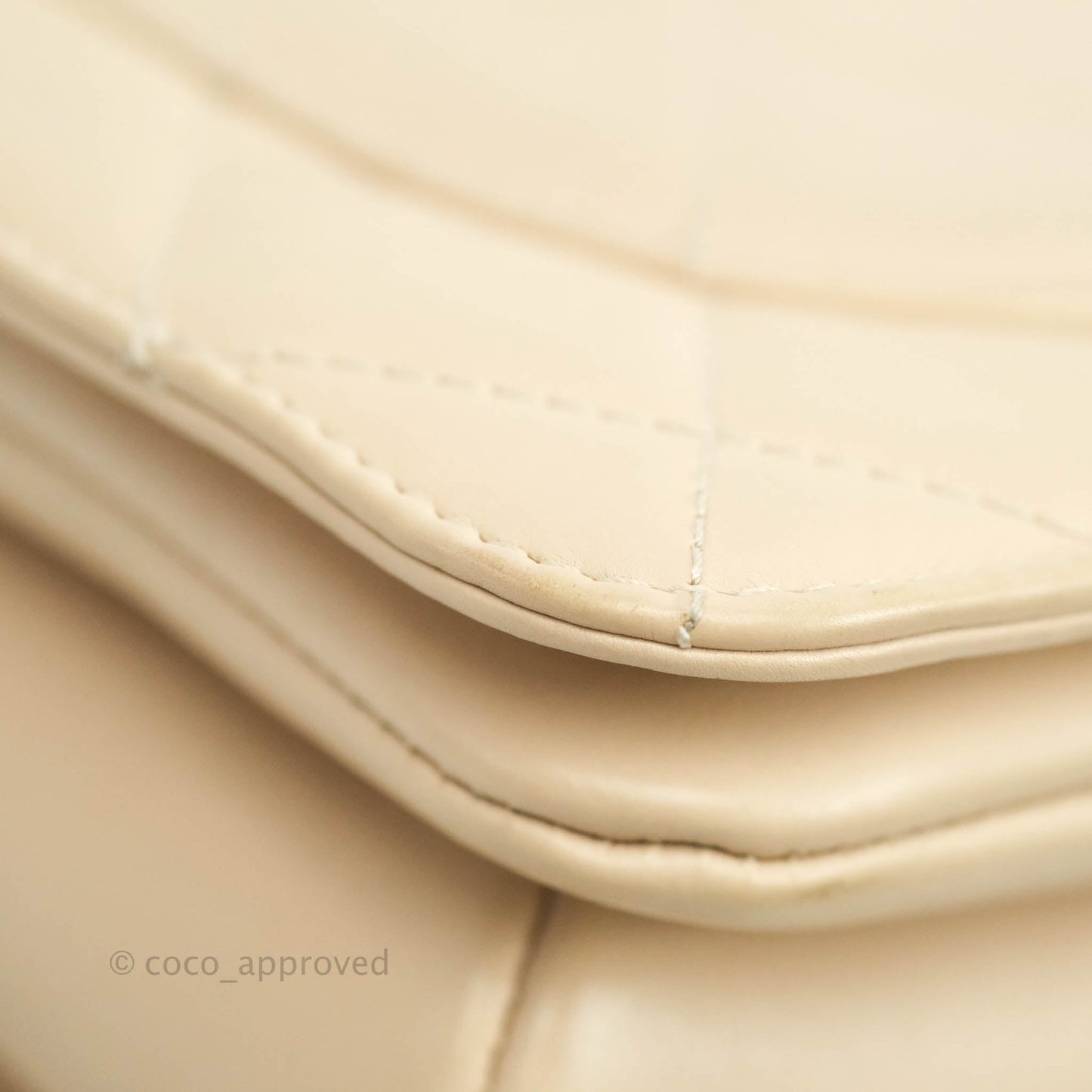 Chanel Small Gold Top Handle Bag Light Beige Lambskin Aged Gold Hardware