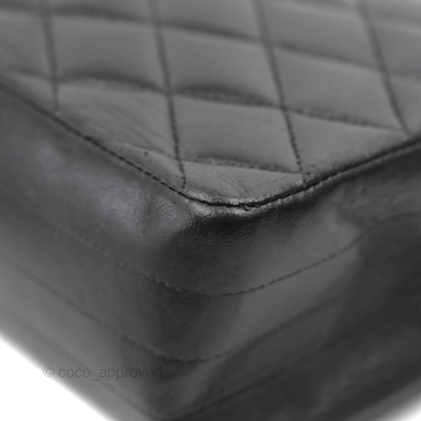 Chanel Vintage CC Clip-lock Flap Bag Black Lambskin 24K Gold Hardware