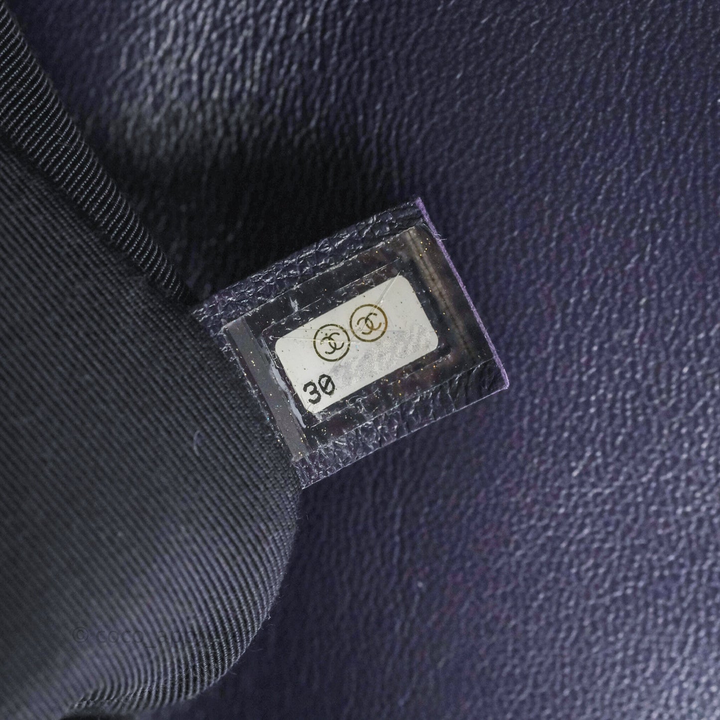 Chanel 19 Medium Dark Purple Mixed Hardware