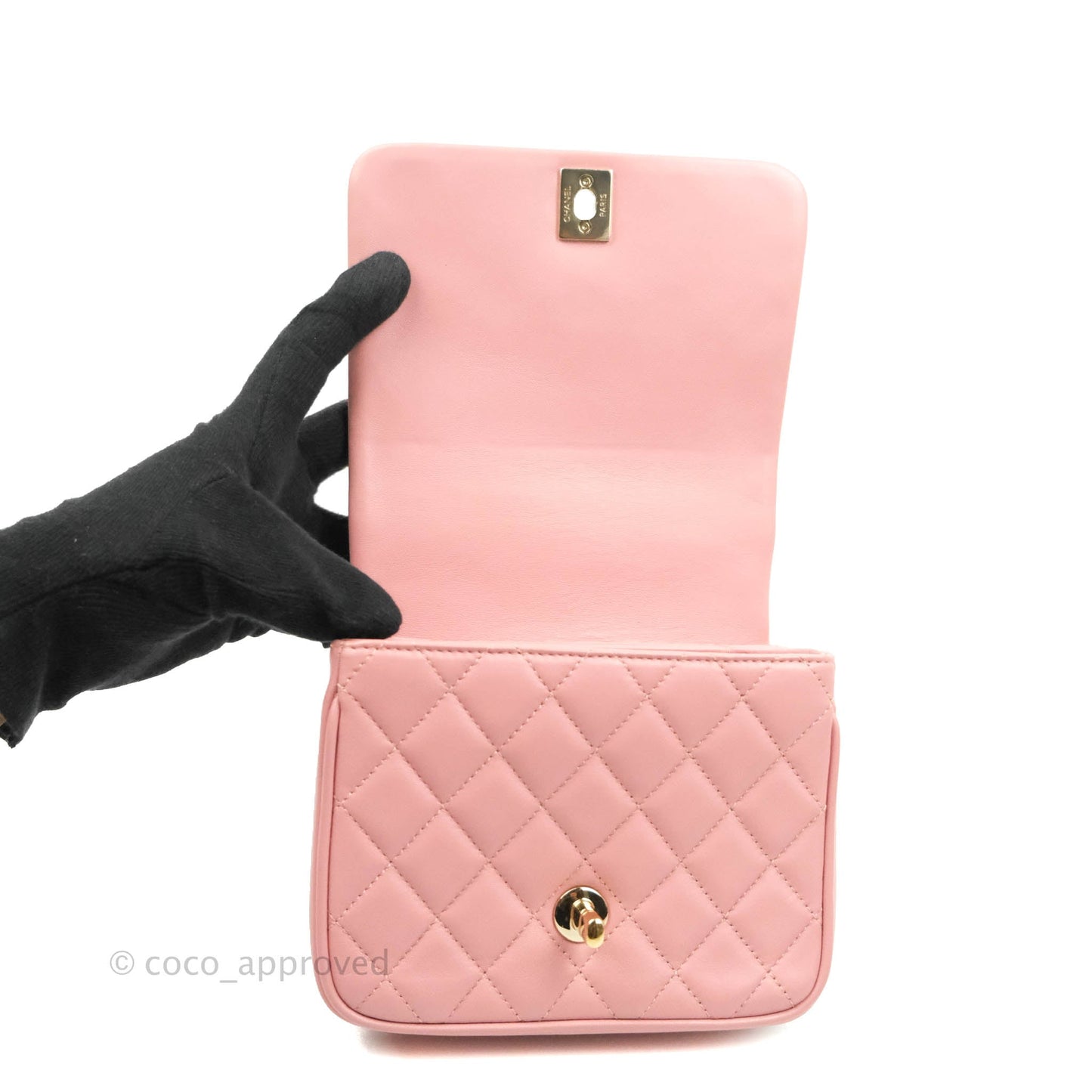 Chanel Citizen Chic Mini Flap Bag Pink Lambskin Gold Hardware