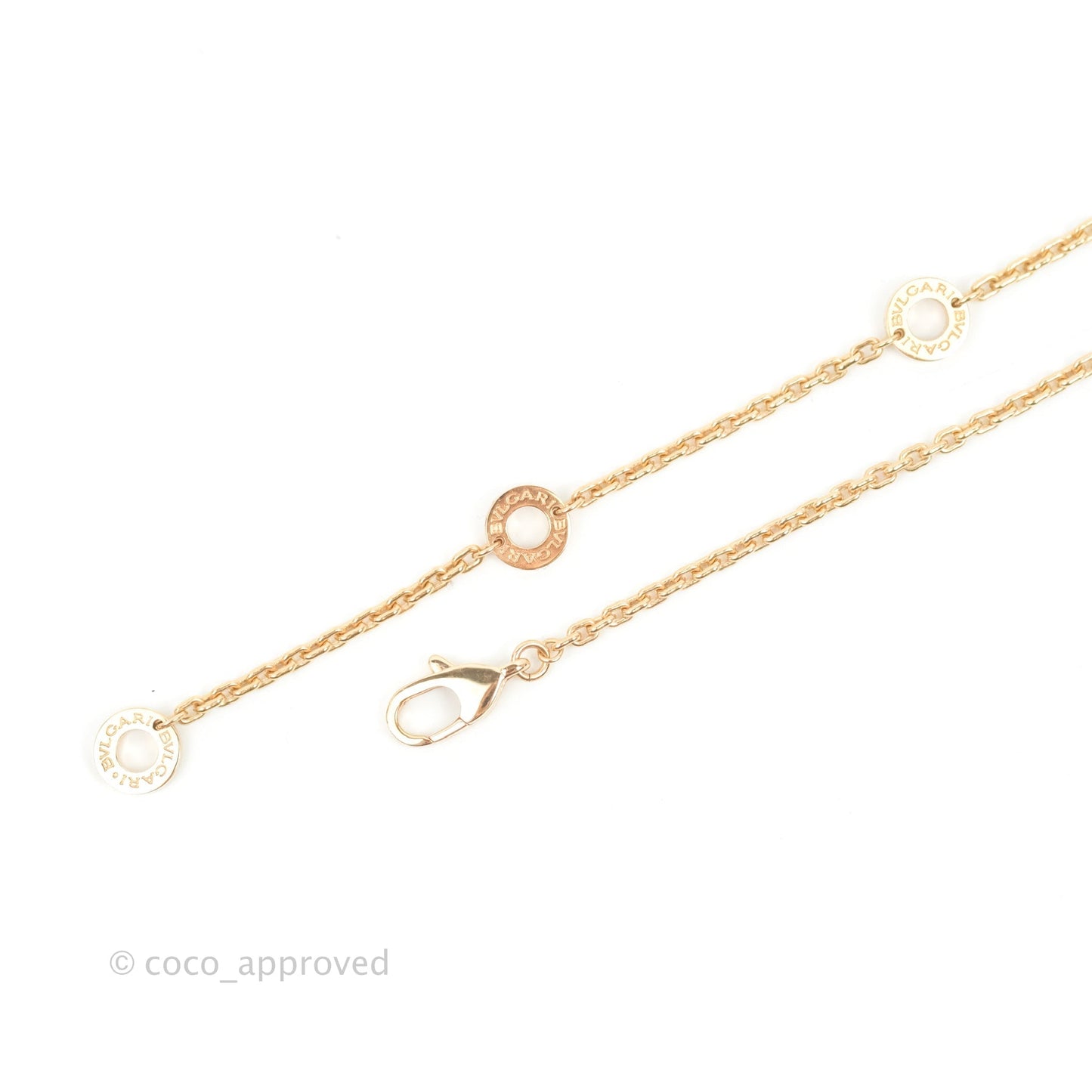 Bvlgari Zero1 Necklace Black Ceramic 18K Rose Gold