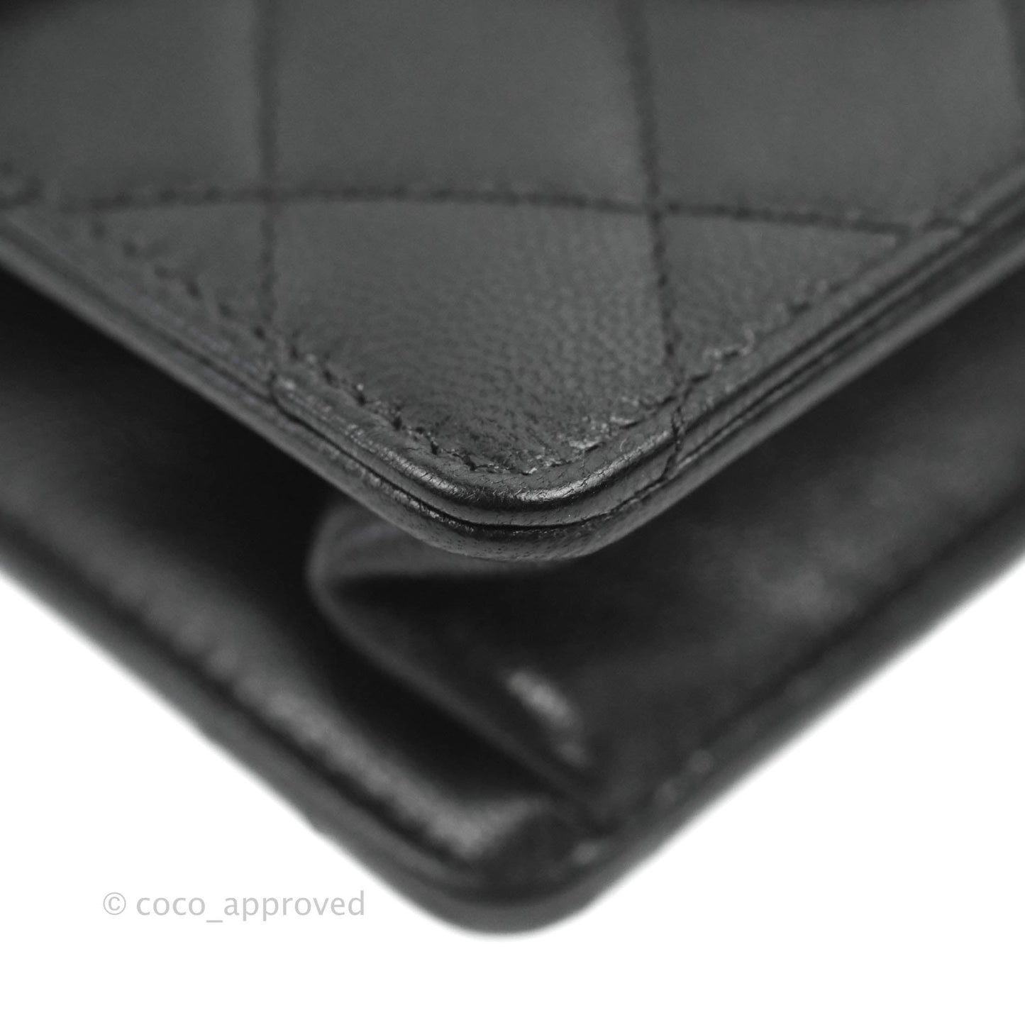Chanel Quilted Chic Pearls Flap Black Goatskin Aged Gold Hardware