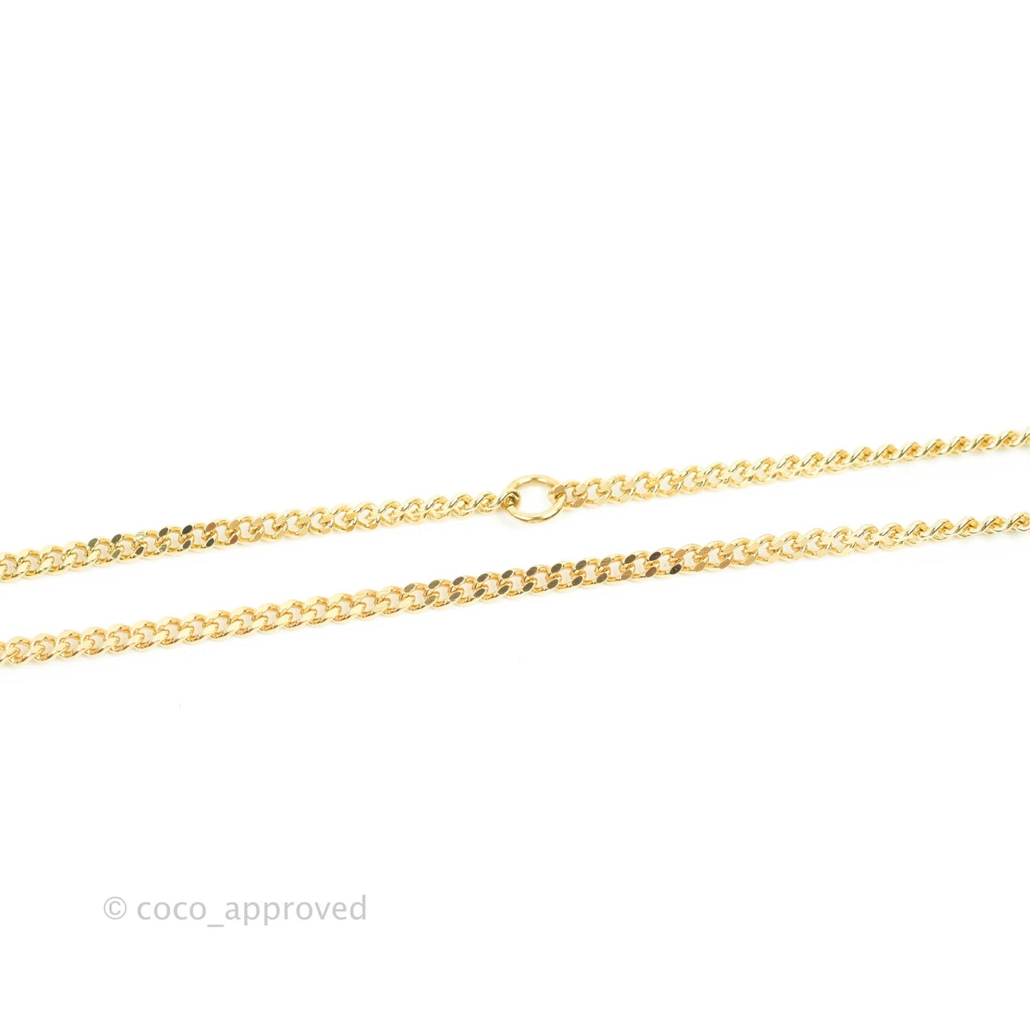 Chanel CC Pendant Necklace Gold Black White Crystal