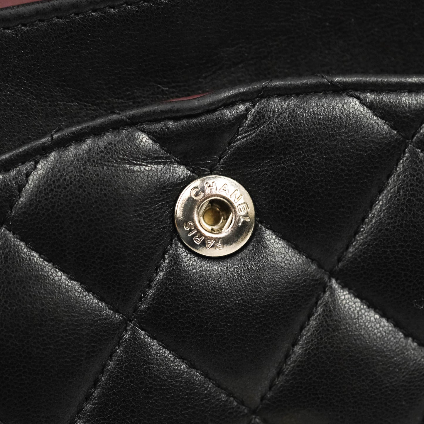 Chanel Medium Classic Quilted Flap Black Lambskin Silver Hardware