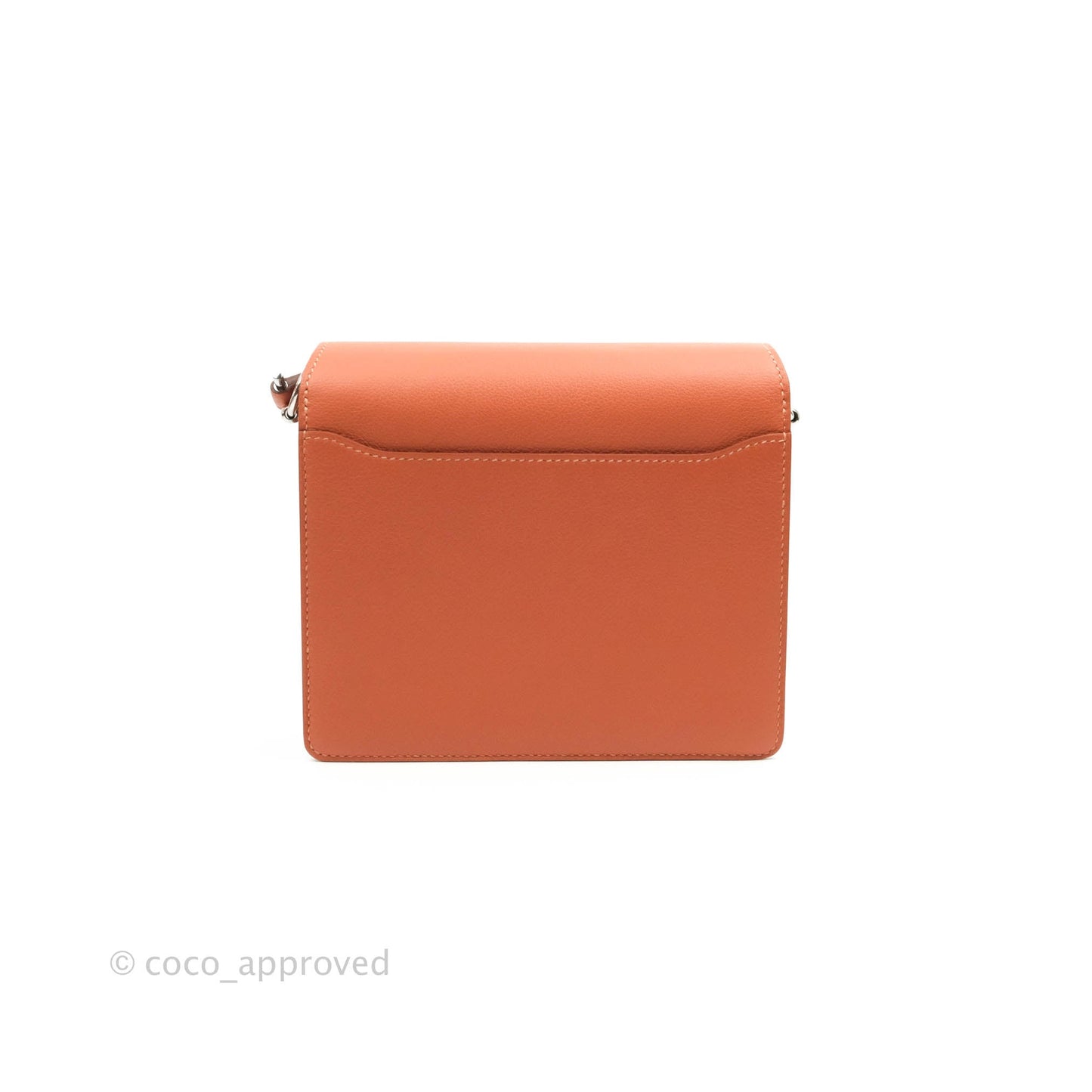 Hermès Roulis Mini 18 Blush Rose Jaipur Evercolor Palladium Hardware