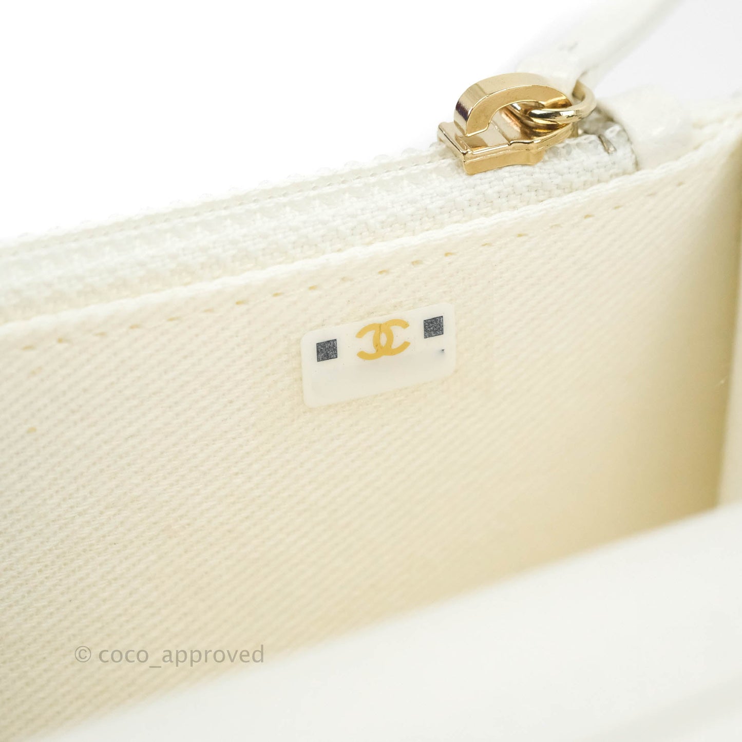 Chanel Business Affinity Clutch With Chain White Caviar Gold Hardware