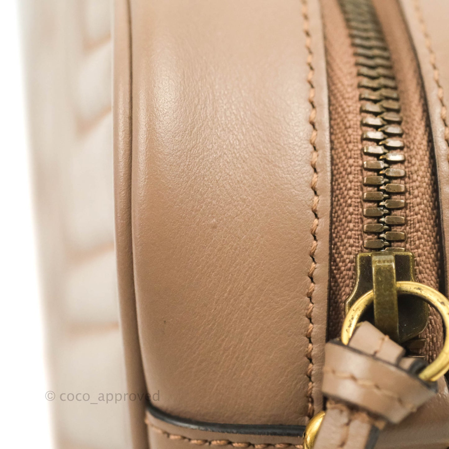 Gucci Small Matelasse GG Marmont Camera Bag Dusty Pink Calfskin Gold Hardware