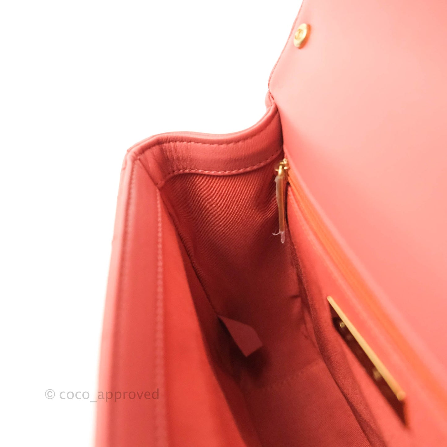 Chanel Quilted Chain Infinity Handle Bag Pink Lambskin Aged Gold Hardware