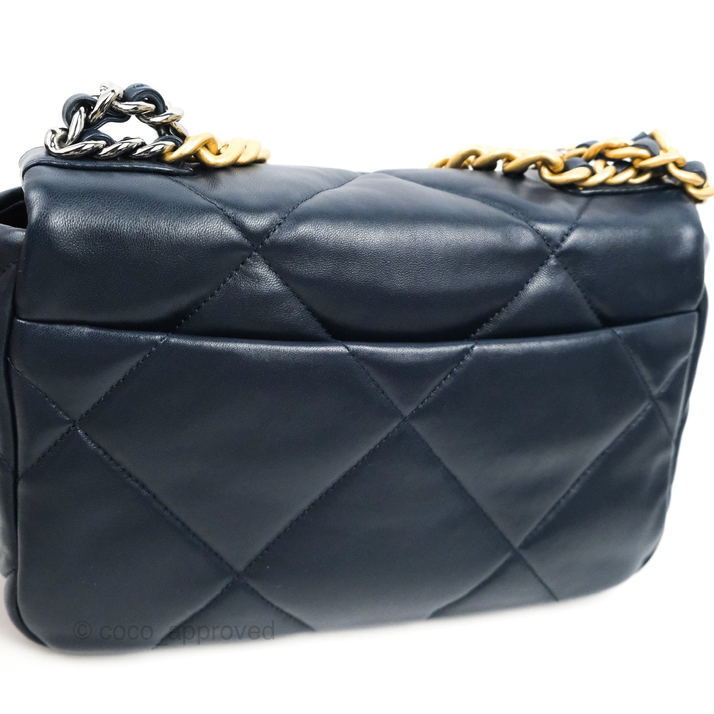 Chanel 19 Small Navy Lambskin Mixed Hardware