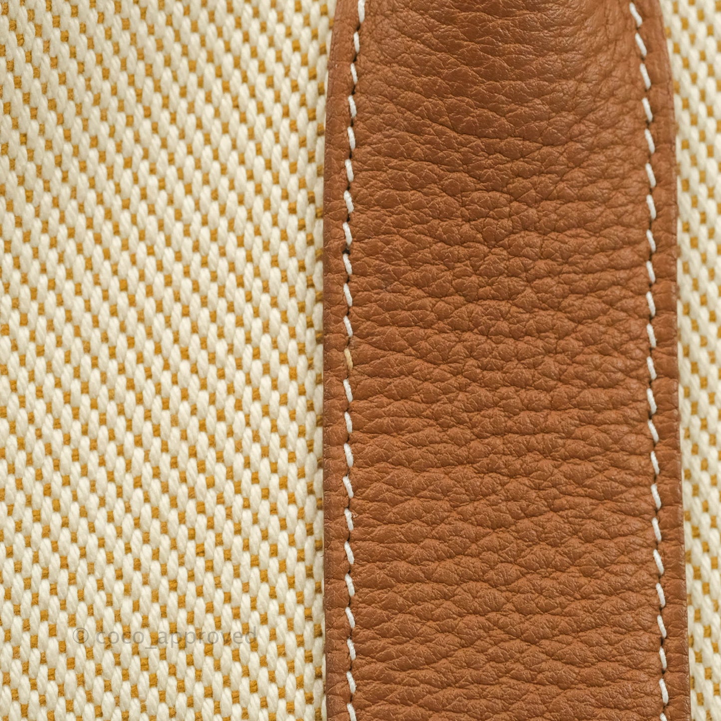 Hermès Garden Party 36 Ecru/Desert/Gold Canvas