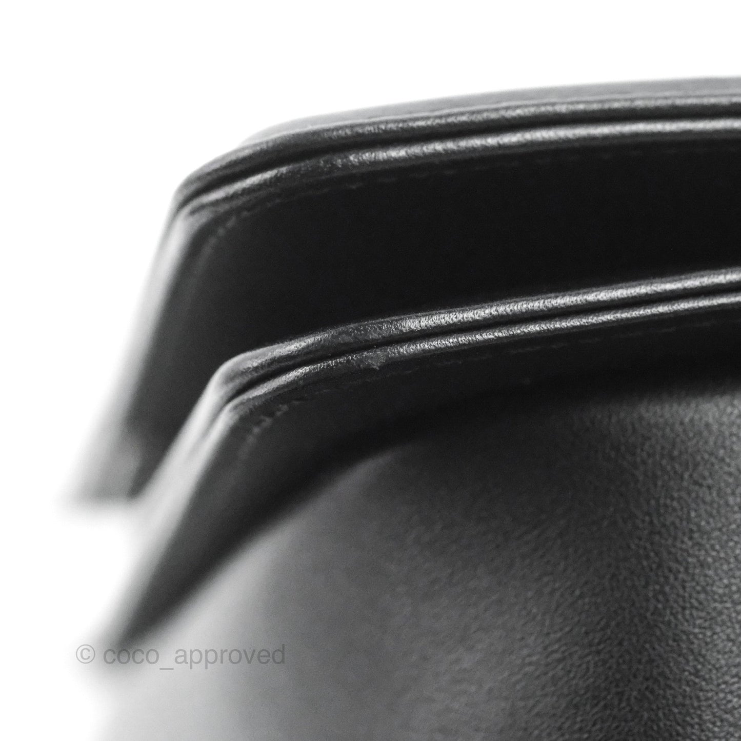 Chanel Quilted Medium Boy Black Calfskin Ruthenium Hardware