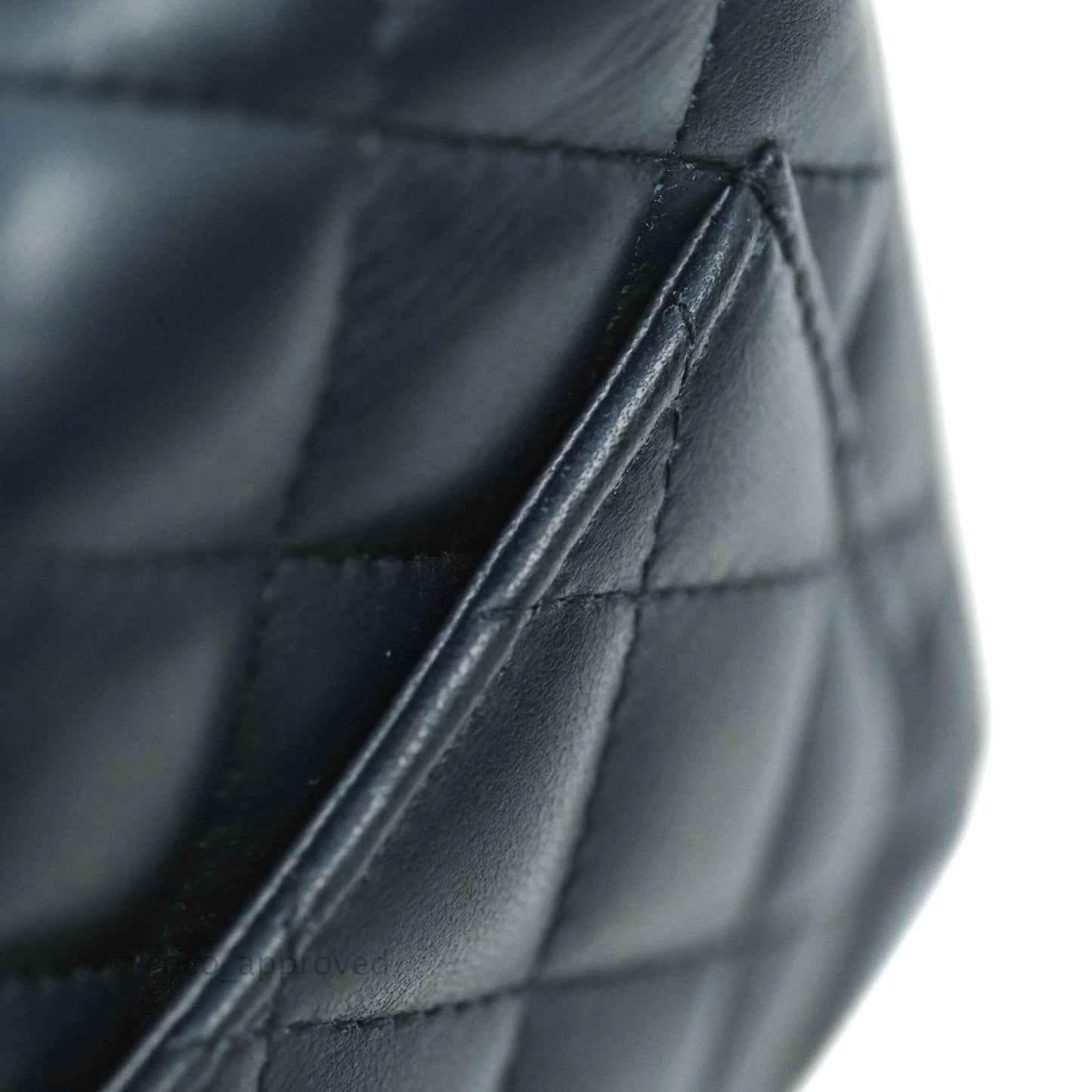 Chanel Quilted Mini Square Navy Lambskin Gold Hardware