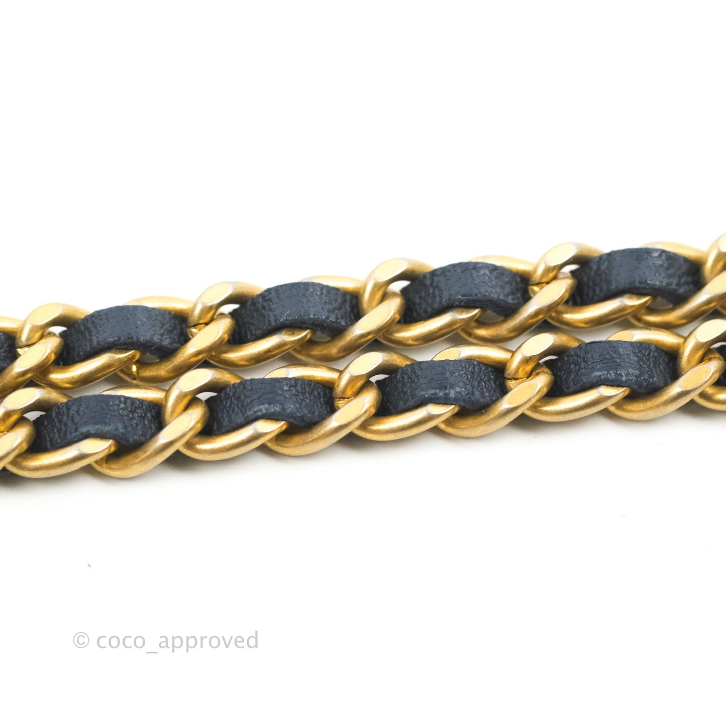 Chanel Vanity Rectangular Metal Top Handle Navy Lambskin Aged Gold Hardware 22B