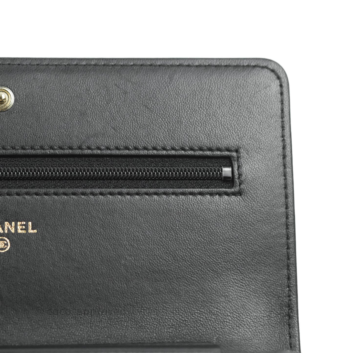 Chanel Boy Wallet on Chain WOC Black Lambskin Gold Hardware