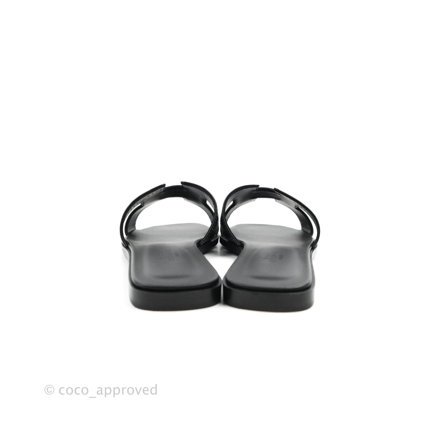 Hermès Oran Sandals in Black Size 37