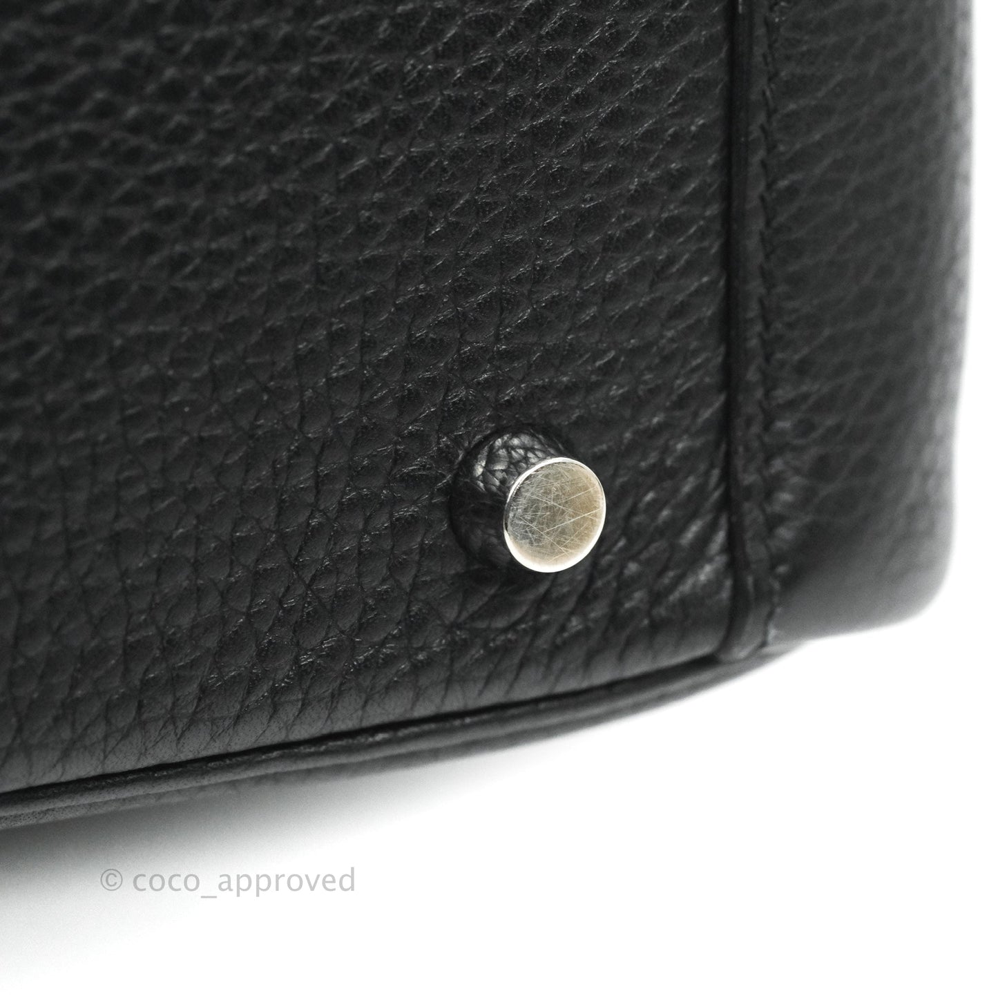 Hermès Lindy 30 Black Clemence Palladium Hardware