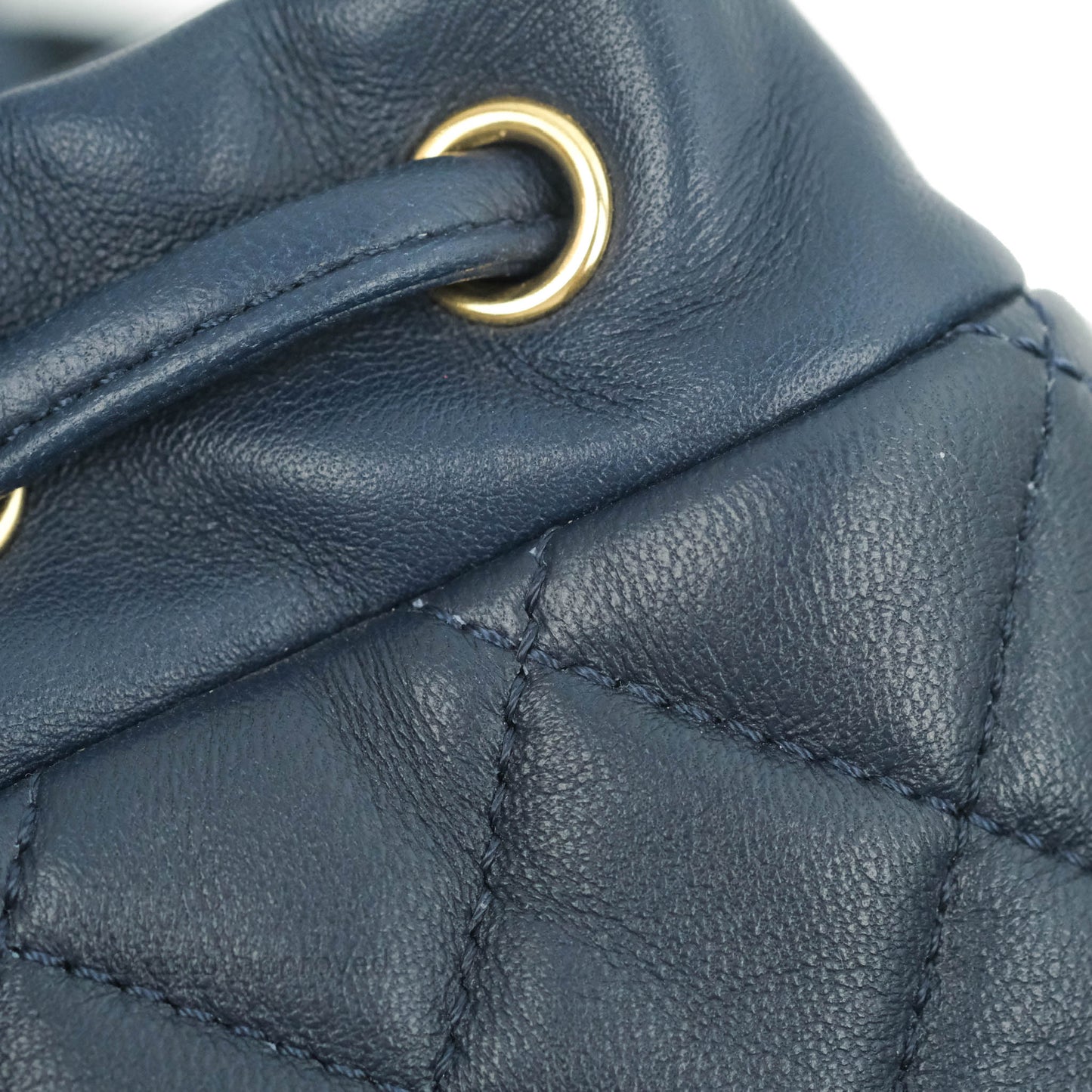 Chanel Small Quilted Urban Spirit Backpack Navy Gold Hardware