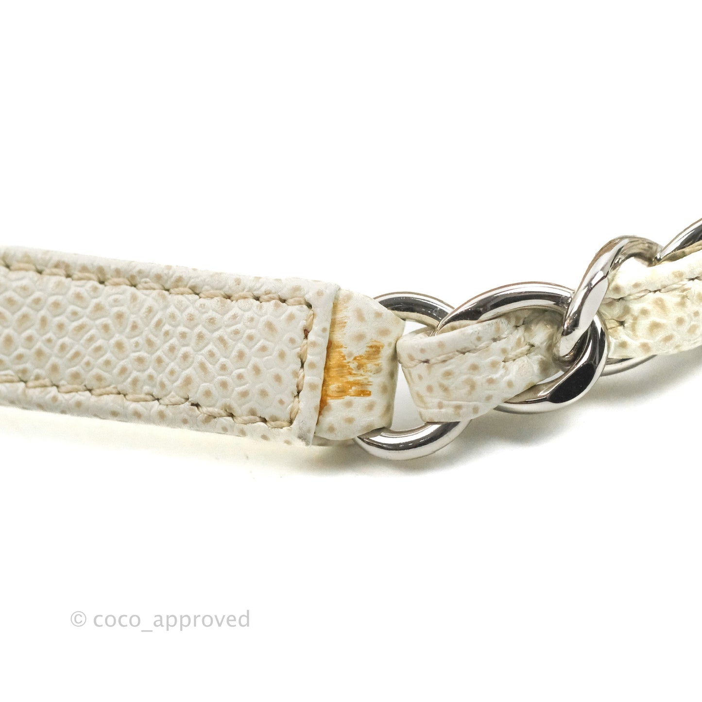 Chanel Medium Mademoiselle Bowling Beige/Brown Caviar Silver Hardware
