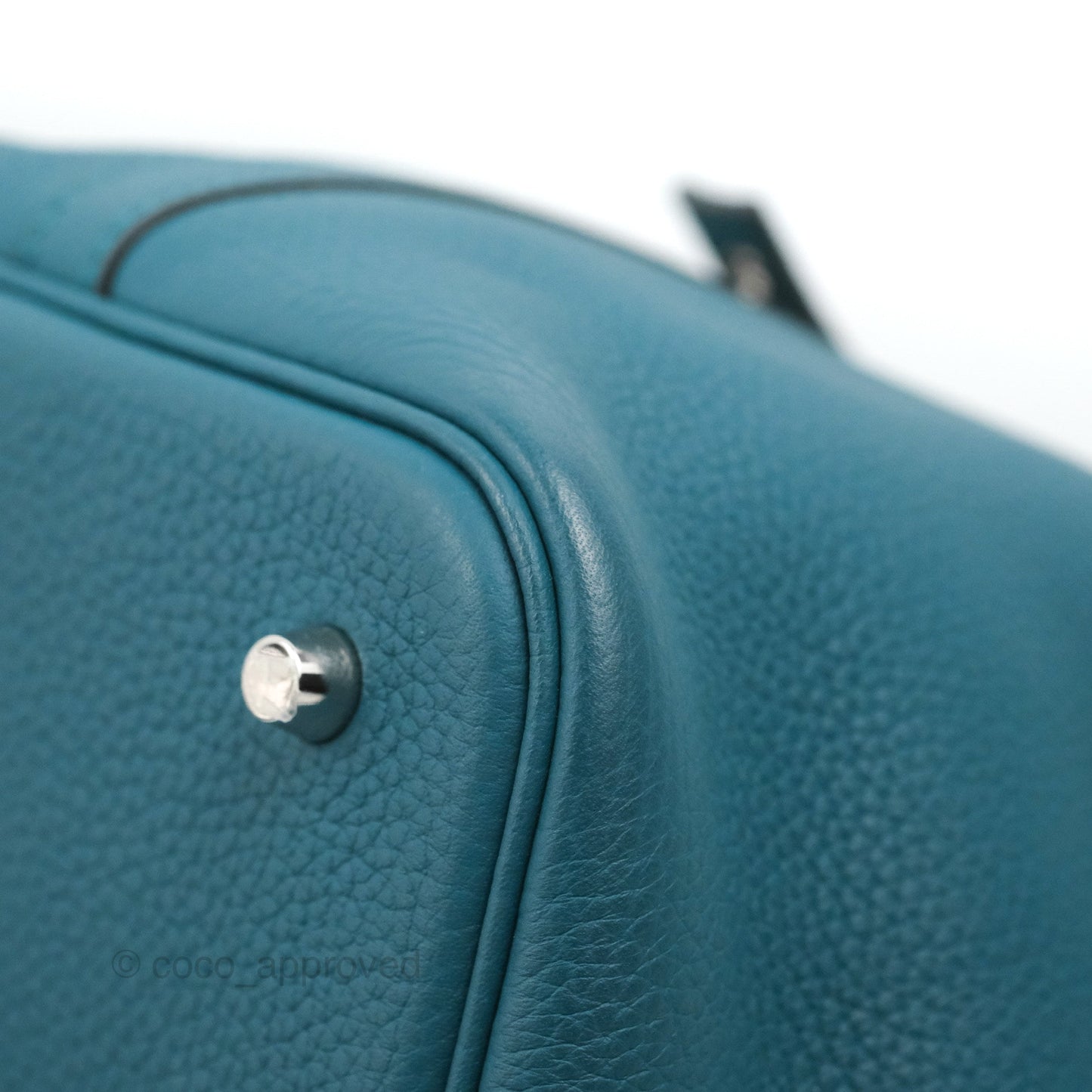 Hermès Picotin 22 Teal TM Palladium Hardware